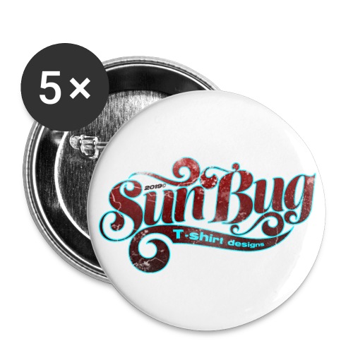 SunBug lettering logo - Buttons small 1'' (5-pack)