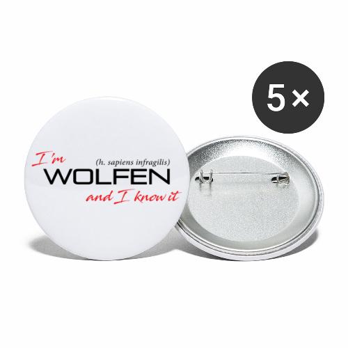 Wolfen Attitude on Light - Buttons small 1'' (5-pack)