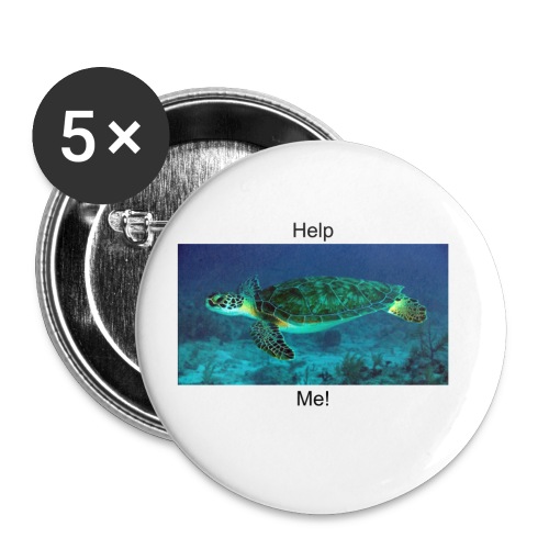 Help Turtles - Buttons small 1'' (5-pack)