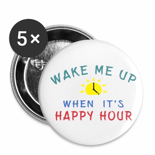 Happy Hour Moonshine Libation Liquor Mixologist. - Buttons small 1'' (5-pack)