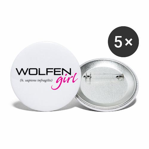 Wolfen Girl on Light - Buttons small 1'' (5-pack)