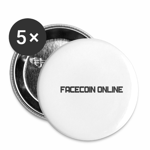 facecoin online dark - Buttons small 1'' (5-pack)