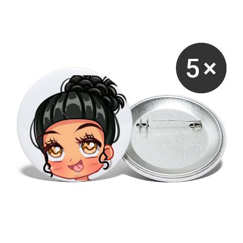 Silly Tongue Emote - Buttons small 1'' (5-pack)