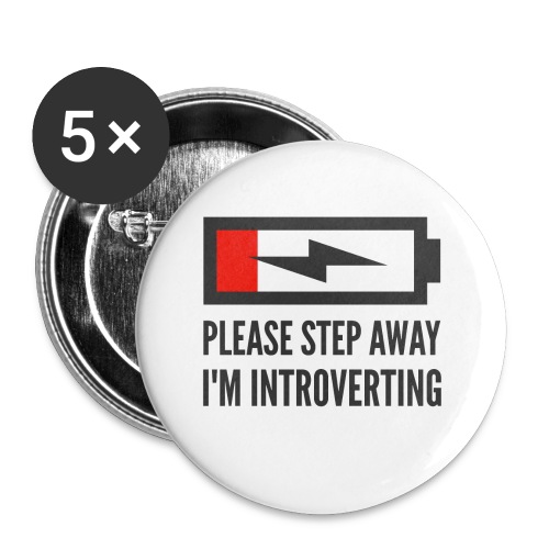 introverting - Buttons small 1'' (5-pack)