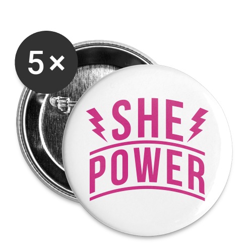 She Power - Buttons small 1'' (5-pack)