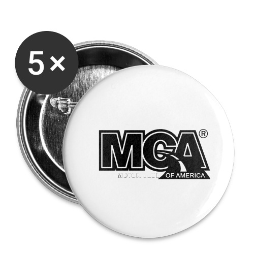 MCA Logo WBG Transparent BLACK TITLEfw fw png - Buttons small 1'' (5-pack)