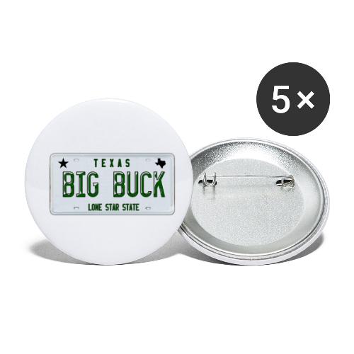 Texas LICENSE PLATE Big Buck Camo - Buttons small 1'' (5-pack)
