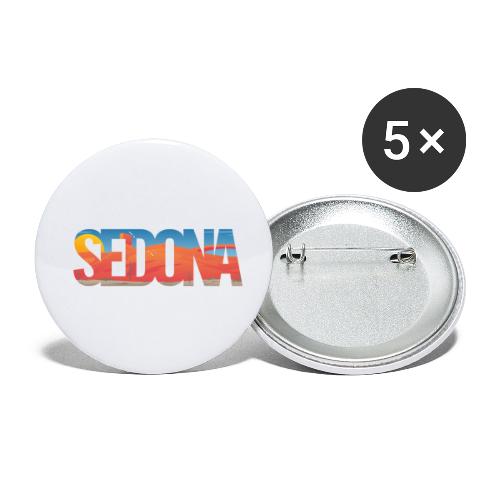 Sedona Arizona Scenic Typography - Buttons small 1'' (5-pack)