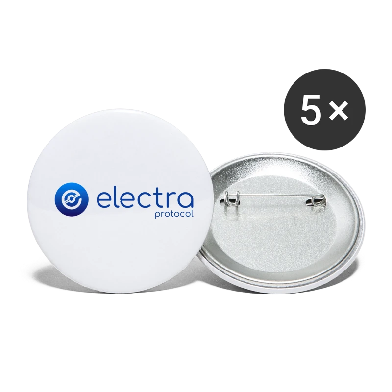 Electra Protocol Blue Logo - Buttons small 1'' (5-pack)
