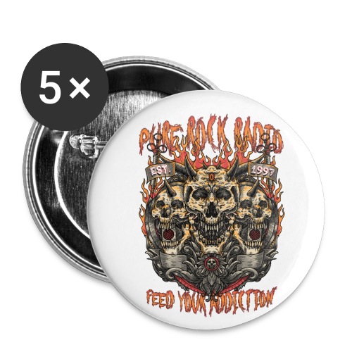 PRR Molenoise Skull (Front Only) - Buttons small 1'' (5-pack)
