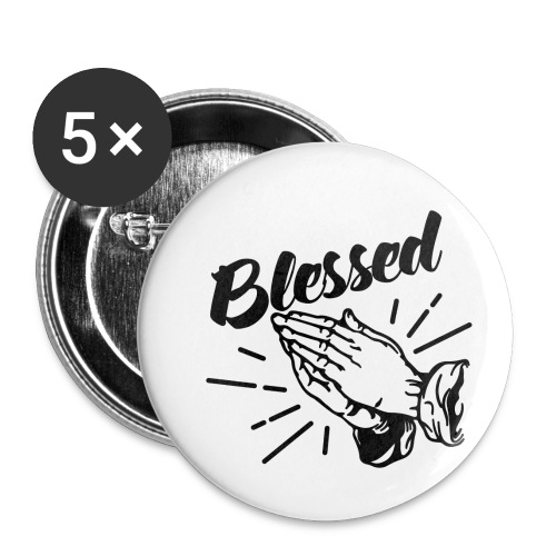 Blessed (Black Letters) - Buttons small 1'' (5-pack)