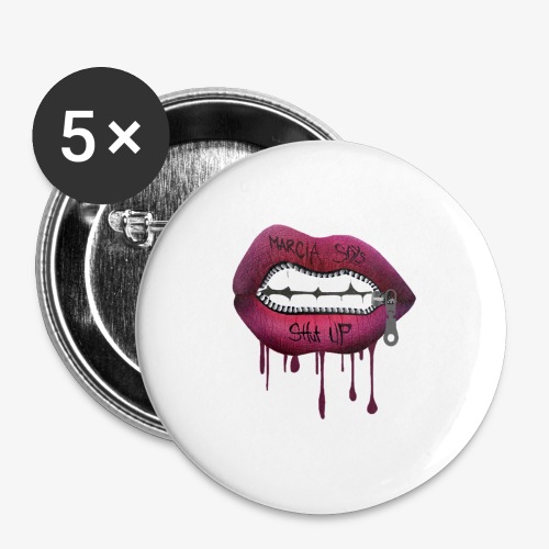 women mouth - Buttons small 1'' (5-pack)