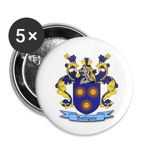 Bathgate Family Crest - Buttons small 1'' (5-pack)