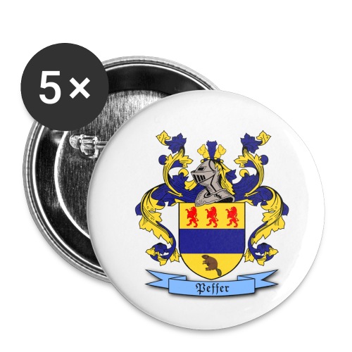 Peffer Family Crest - Buttons small 1'' (5-pack)