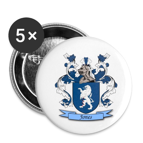 Jones Family Crest - Buttons small 1'' (5-pack)