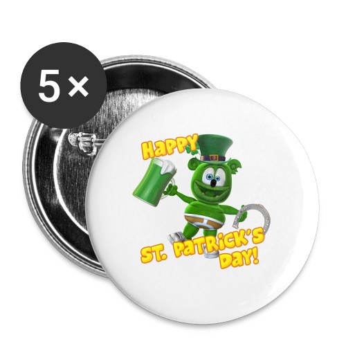 Gummibär (The Gummy Bear) Saint Patrick's Day - Buttons small 1'' (5-pack)