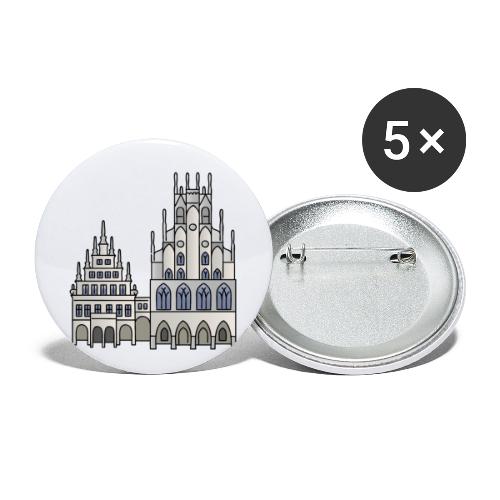 Town Hall Münster, Cityhall, Mayor - Buttons small 1'' (5-pack)