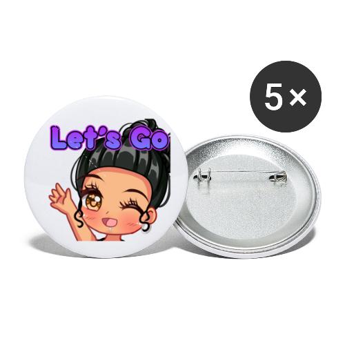 Let’s Go Emote - Buttons small 1'' (5-pack)