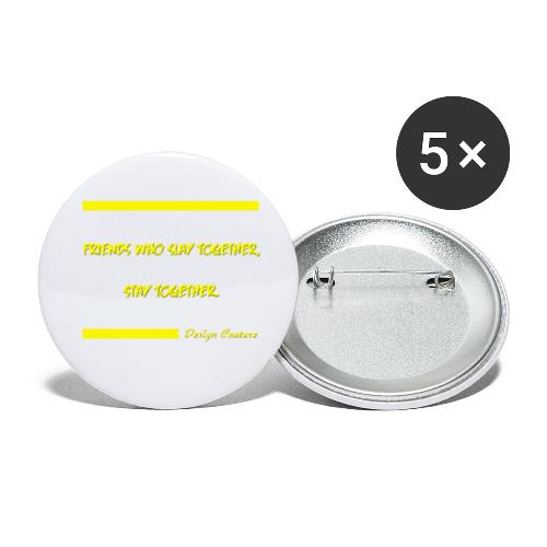 FRIENDS WHO SLAY TOGETHER STAY TOGETHER YELLOW - Buttons small 1'' (5-pack)