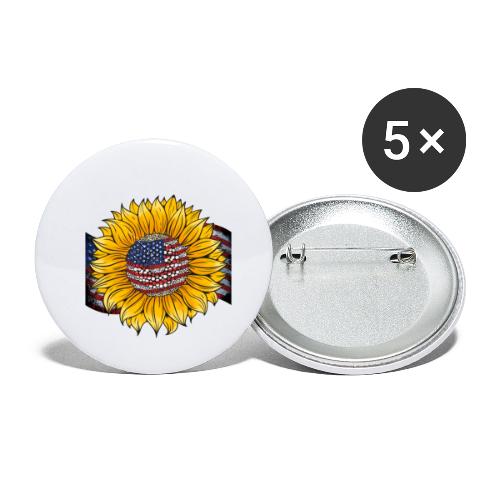Sunflower Usa - Buttons small 1'' (5-pack)