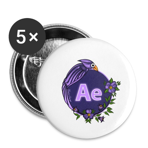 New AE Aftereffect Logo 2021 - Buttons small 1'' (5-pack)