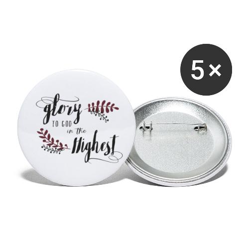 Glory to God - Buttons small 1'' (5-pack)