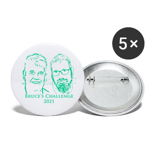 Bruces Challenge Teal Clear 2021 - Buttons small 1'' (5-pack)