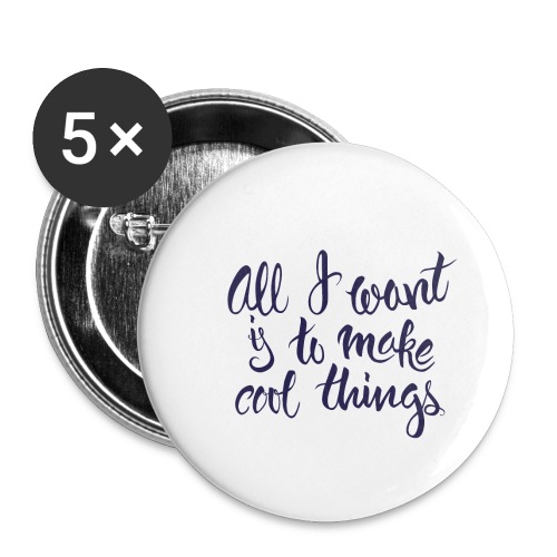 Cool Things Navy - Buttons small 1'' (5-pack)