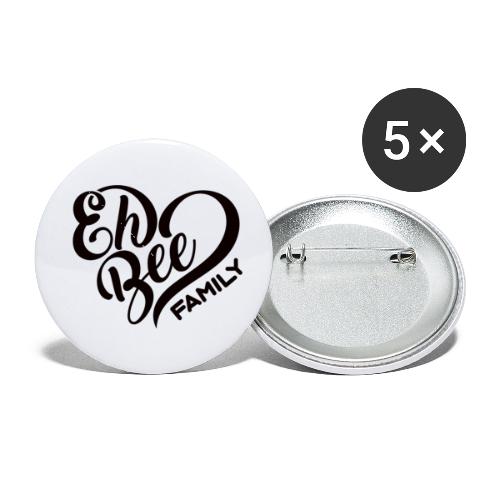 EhBeeBlackLRG - Buttons small 1'' (5-pack)