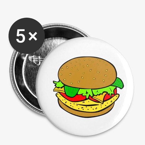 Comic Burger - Buttons small 1'' (5-pack)