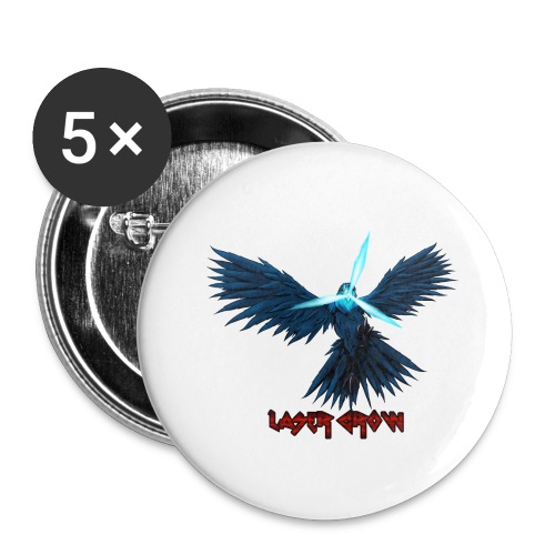 Laser Crow - Buttons small 1'' (5-pack)
