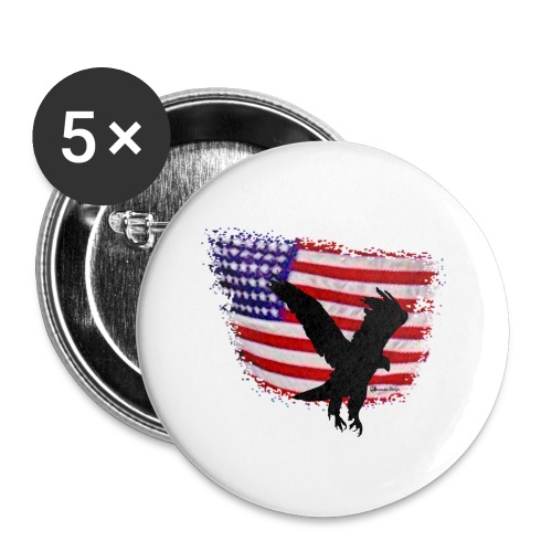 4th of July Independence Day - Buttons small 1'' (5-pack)