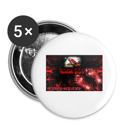 Isaiah 41:13 crucify my flesh - Buttons small 1'' (5-pack)
