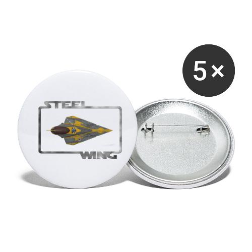 STEEL WING - Buttons small 1'' (5-pack)