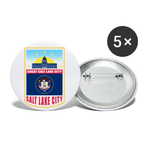 Utah - Salt Lake City - Buttons small 1'' (5-pack)