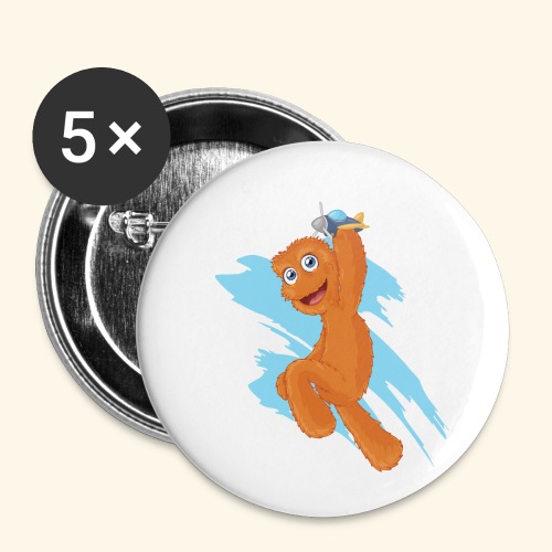 Fuzzy Puppet logo - Buttons small 1'' (5-pack)