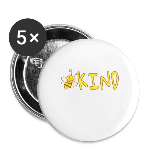 Be Kind - Adorable bumble bee kind design - Buttons small 1'' (5-pack)