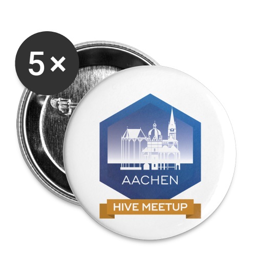 Hive Meetup Aachen - Buttons small 1'' (5-pack)