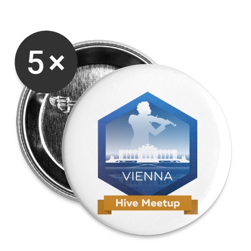 Hive Meetup Vienna - Buttons small 1'' (5-pack)