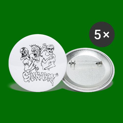 SickBoys Zombie - Buttons small 1'' (5-pack)