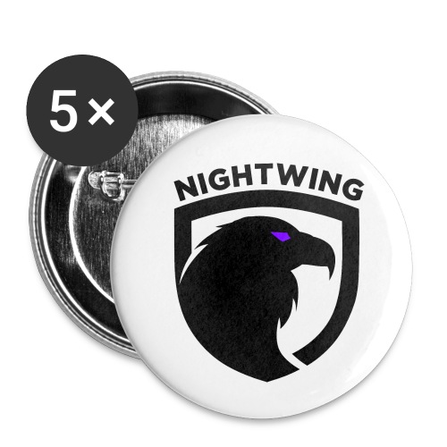 Nightwing Black Crest - Buttons small 1'' (5-pack)