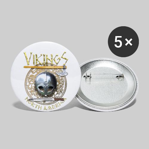 viking tshirt pocket art - Buttons small 1'' (5-pack)