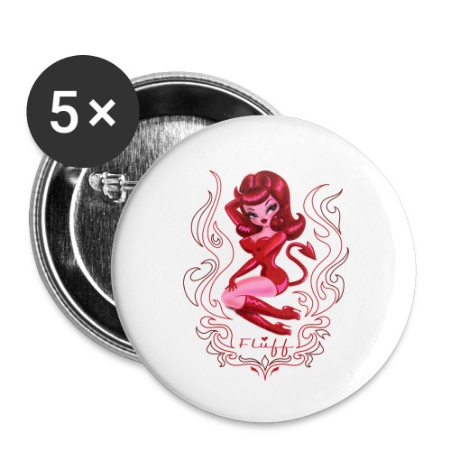 She Devil Tee Shirt - Buttons small 1'' (5-pack)