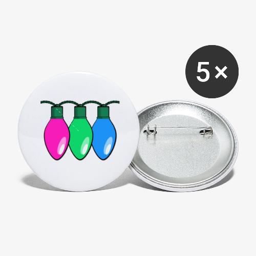 Polysexual Pride Christmas Lights - Buttons small 1'' (5-pack)