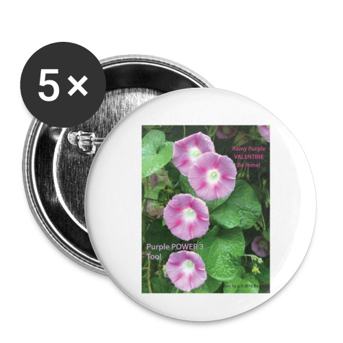 FLOWER POWER 3 - Buttons small 1'' (5-pack)
