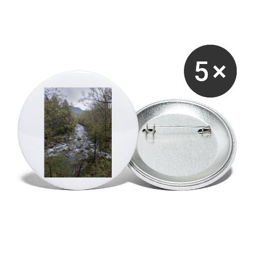 Greenbrier River in Great Smoky Mountains N. P. - Buttons small 1'' (5-pack)