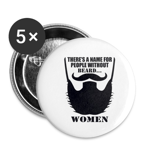 Beards Quote 08 - Buttons small 1'' (5-pack)