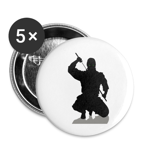Black Ninja - Buttons small 1'' (5-pack)