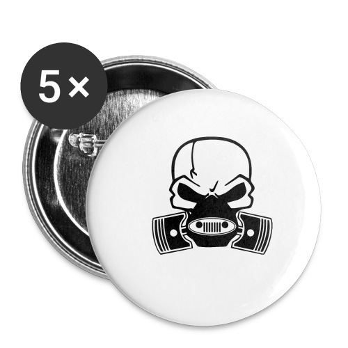 Jeep with skull gas mask - Buttons small 1'' (5-pack)