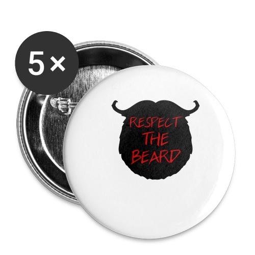 Respect the beard 06 - Buttons small 1'' (5-pack)